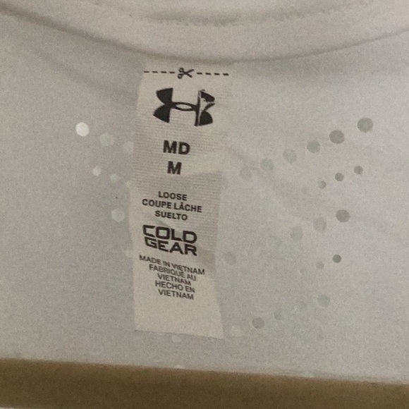 NWT Under Armour White and Black Vest Cold Gear Reactor front zipper & pockets - Picture 5 of 16